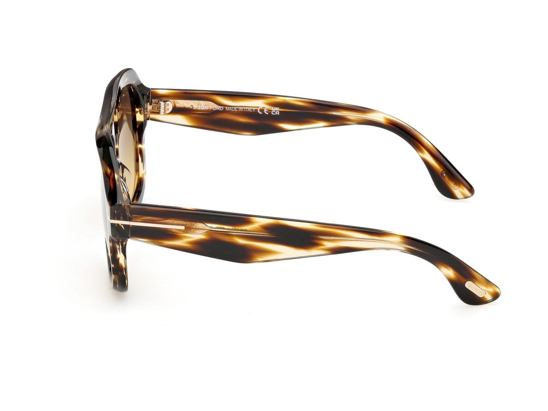Tom Ford Ft1324 Bold Oversized Tortoiseshell Square Sunglasses