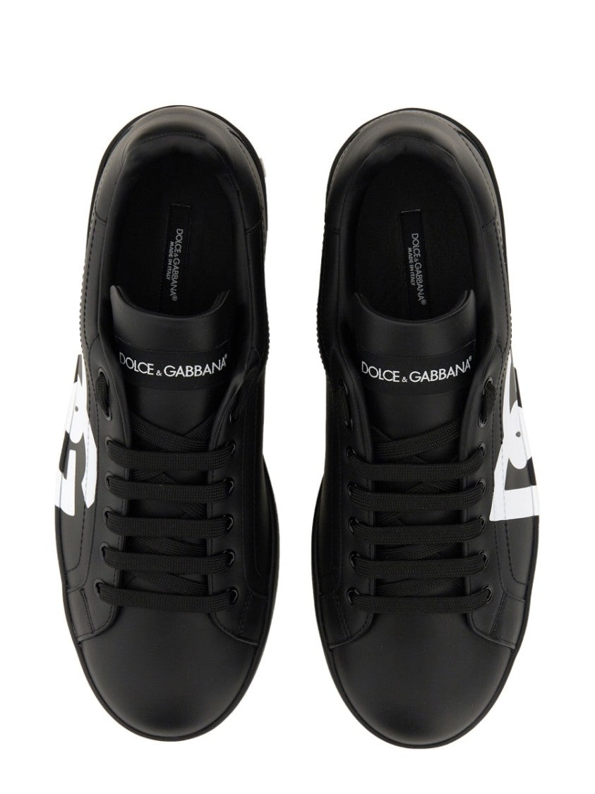 Dolce & Gabbana Portofino Low-Top Leather Sneakers