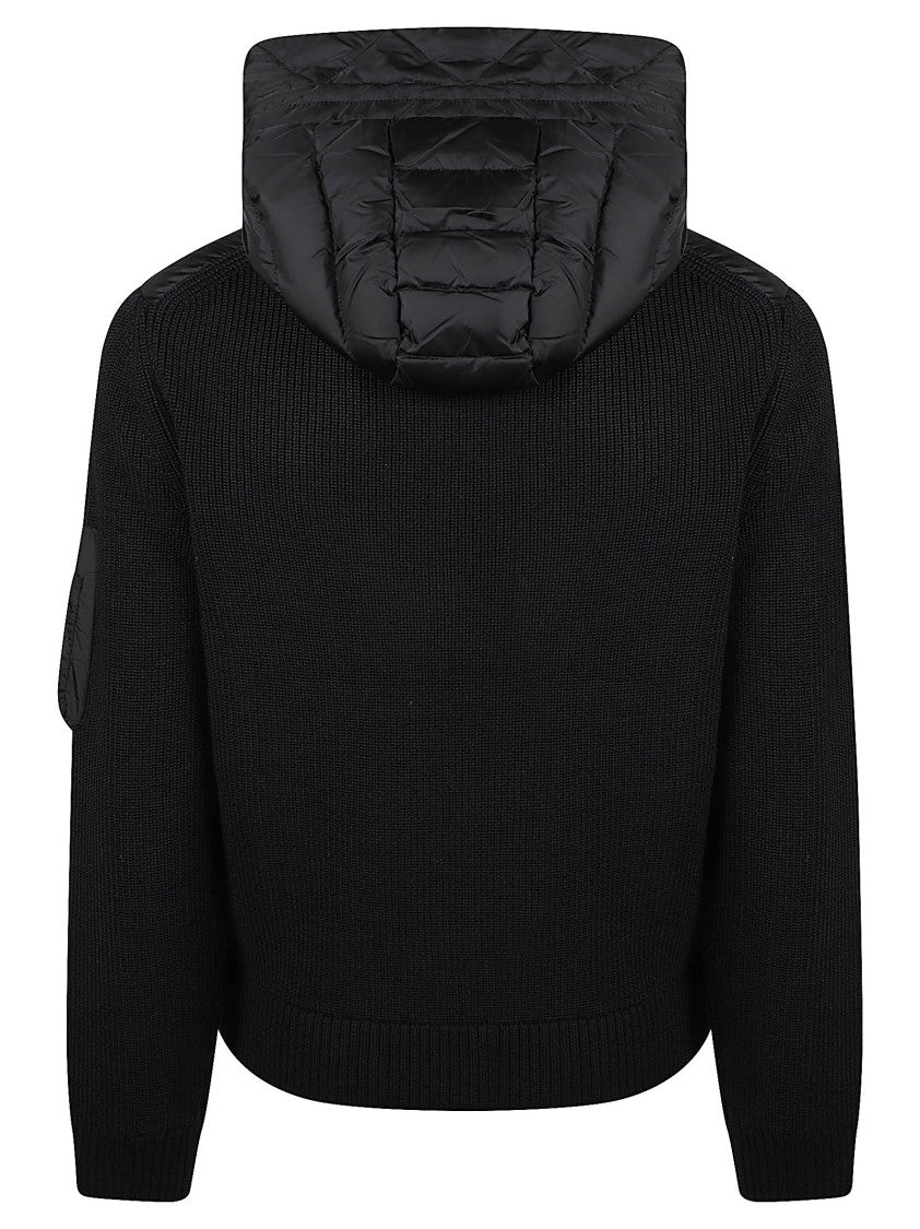 Moncler Tricot Quilted Acrylic-Blend Cardigan