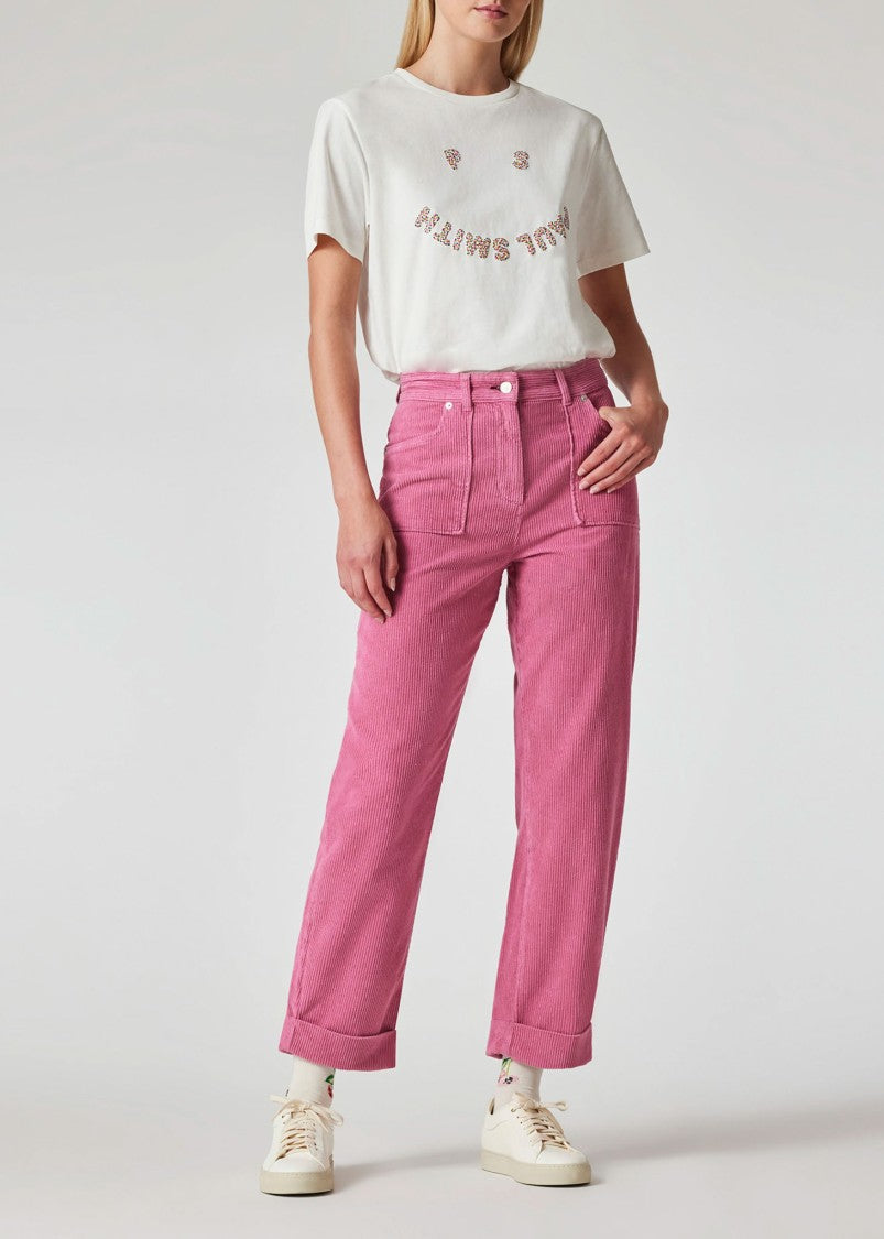 Paul Smith Corduroy Trousers With Barrel Leg Shape