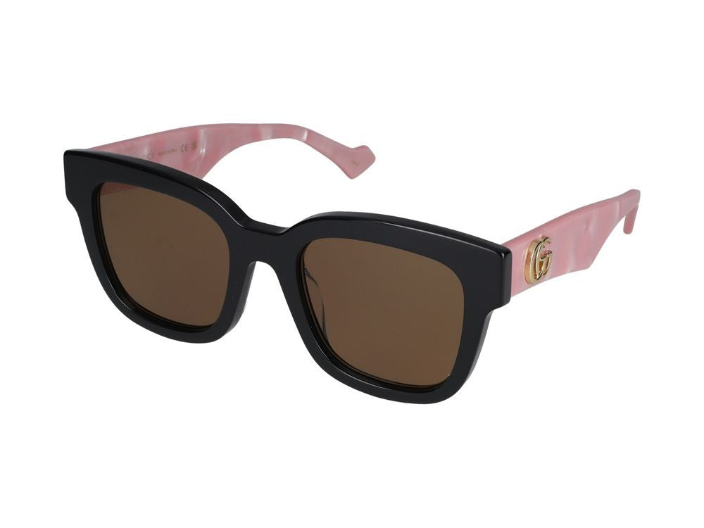 Gucci Black Gg0998s Square Gold Sunglasses