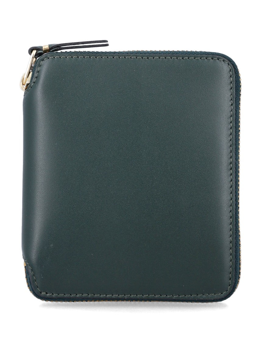 Comme Des Garçons Smooth Leather Zip-Around Vertical Wallet