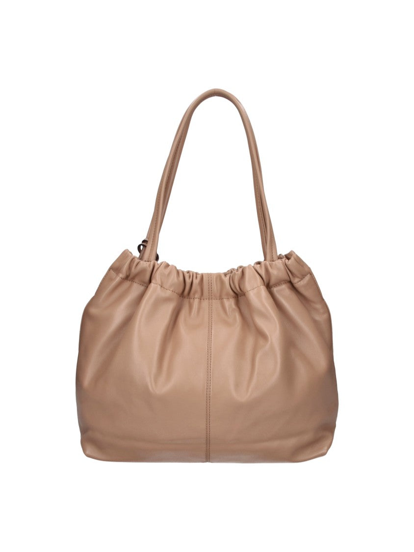 Marc Jacobs Brown The Cristina Silver Hardware Calfskin Tote Bag