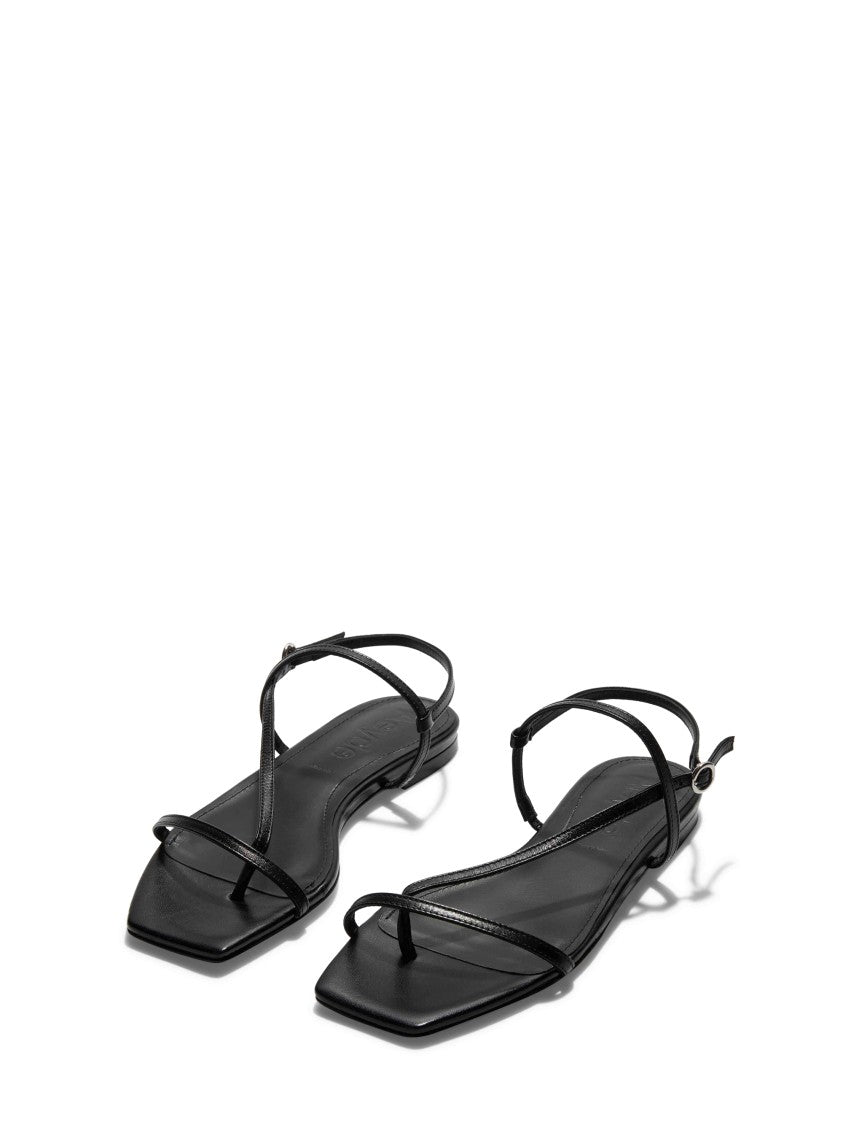 Aeydē Square Toe Sandals With Adjustable Ankle Strap