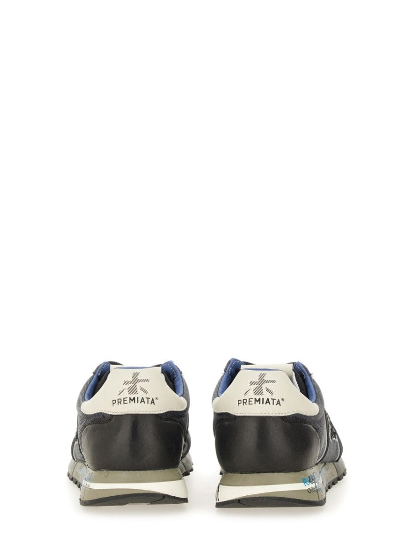 Premiata Lucy 7770 Low Profile Suede Mesh Sneakers