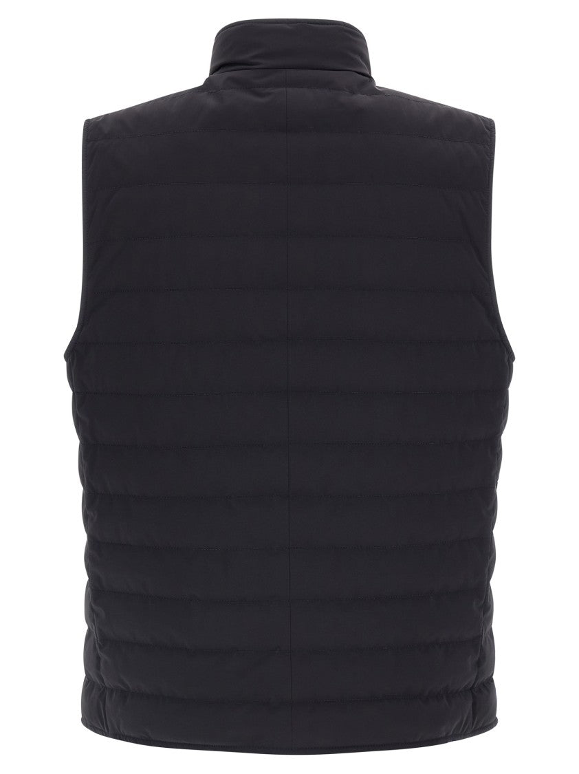 Brunello Cucinelli Quilted Black Vest