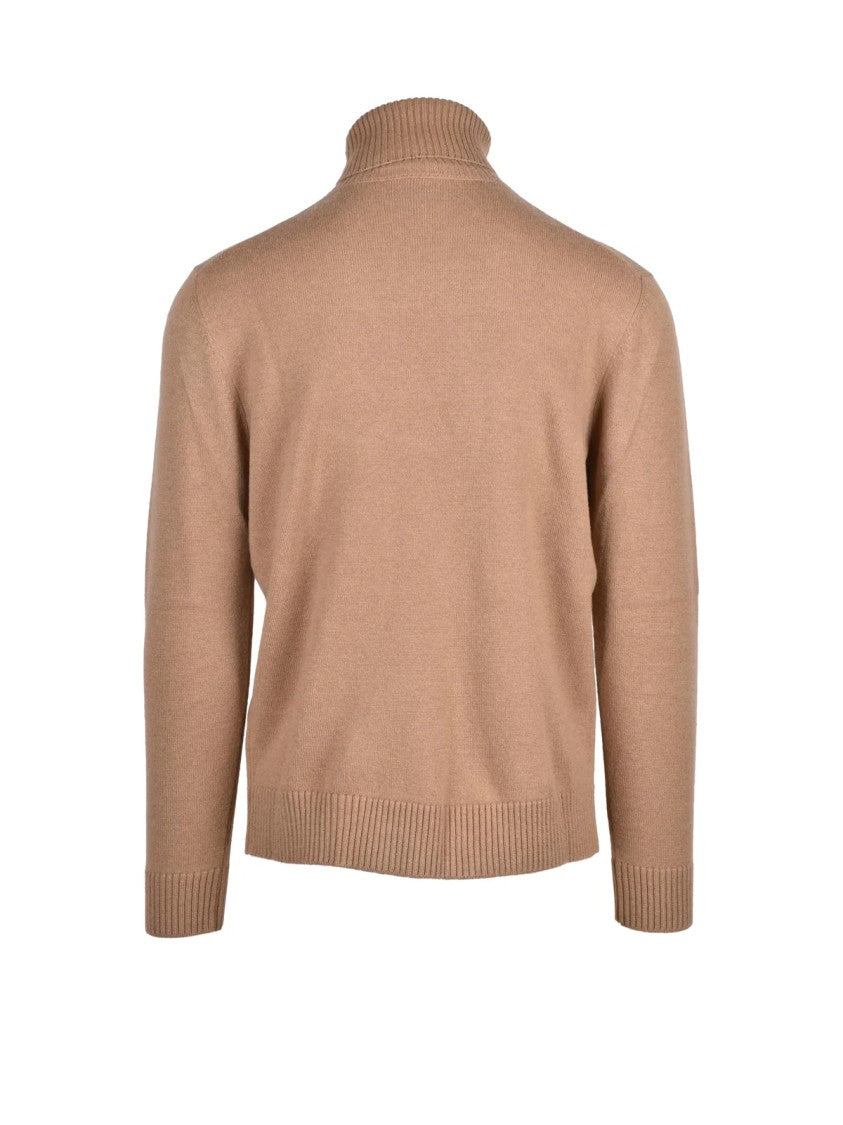 Kangra High Ribbed Turtleneck Cycling Sweater In Luxurious Fiber Blend