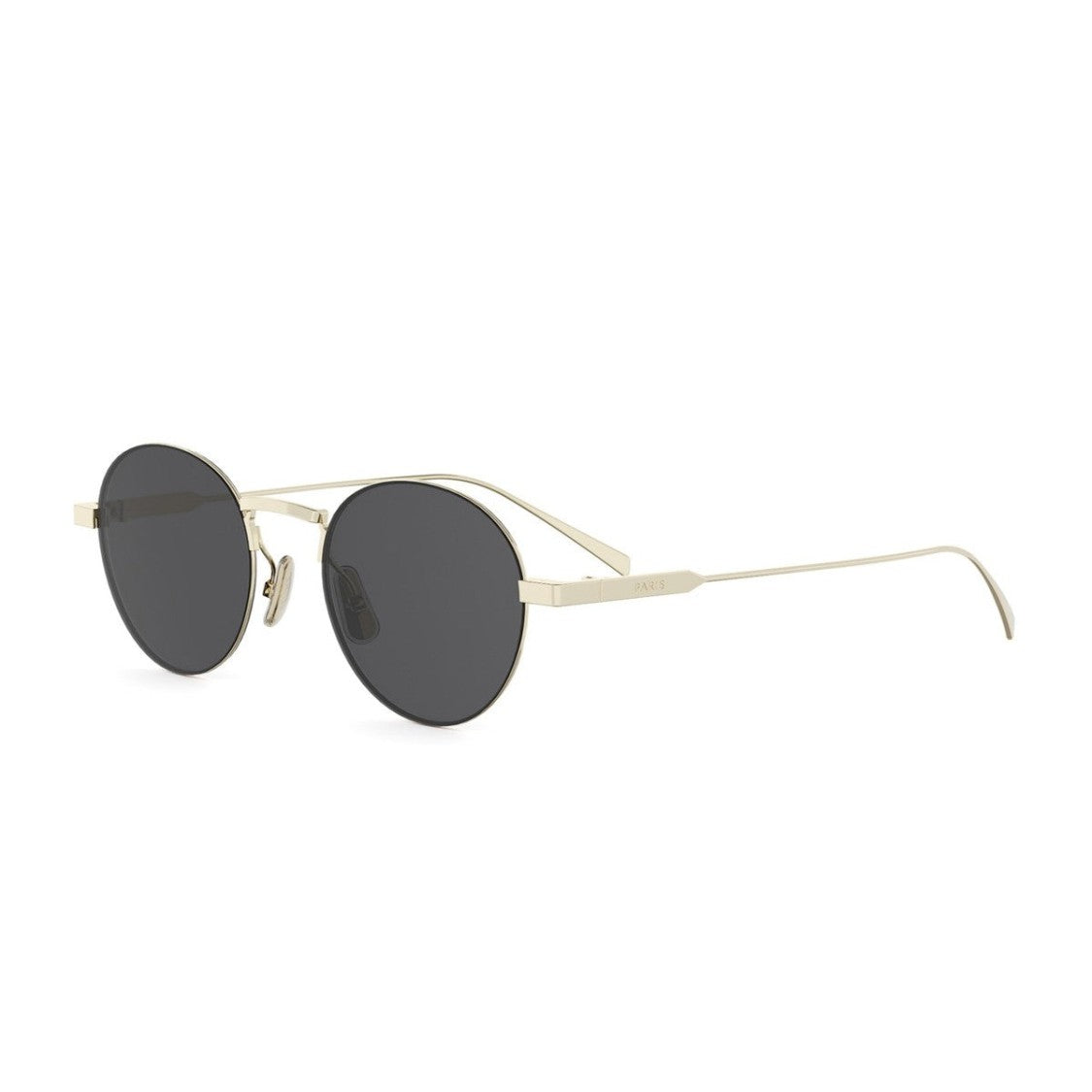 Celine Gold Metal Cl40346u Metal Round Sunglasses
