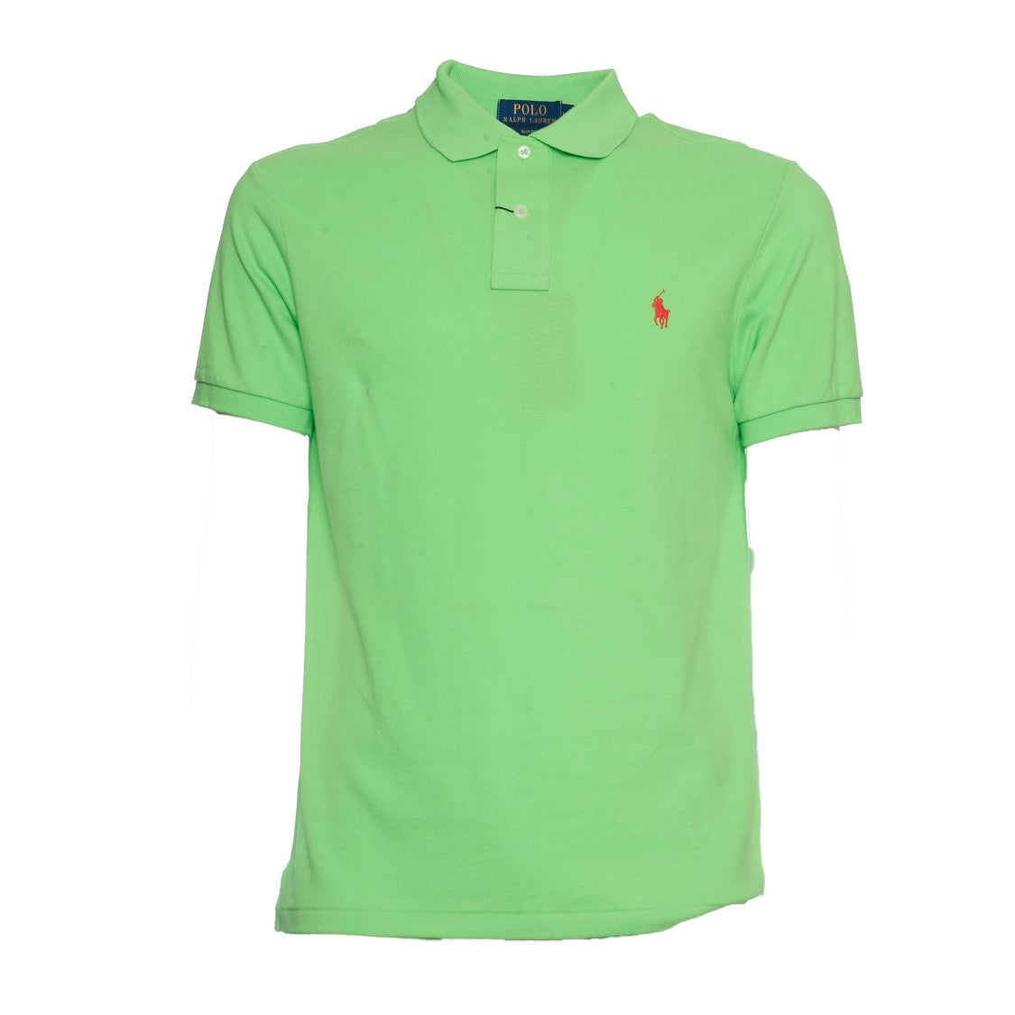 Polo Ralph Lauren Piqué Slim-Fit Kiwi Lime Polo Shirt