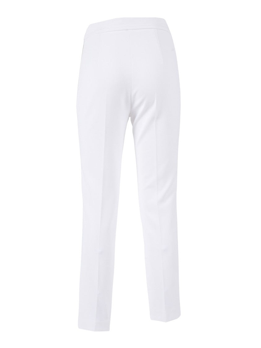 Elisabetta Franchi Cropped Tailored Minimalist Straight-Leg Pants