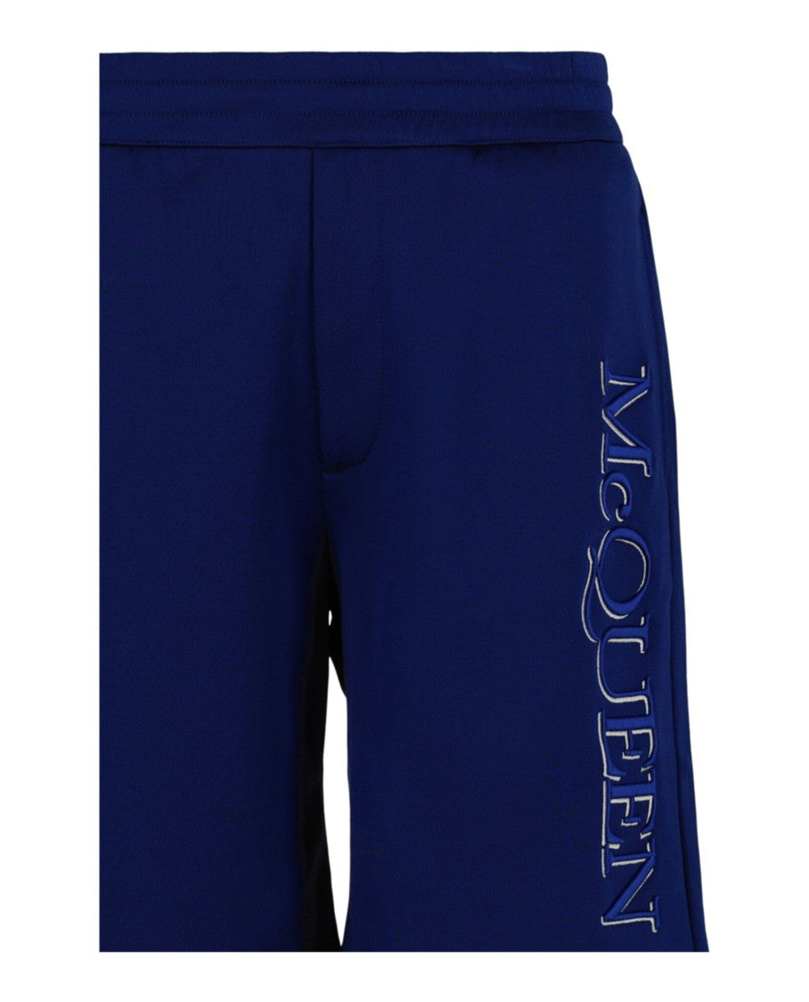 Alexander Mcqueen Logo Embroidered Track Shorts