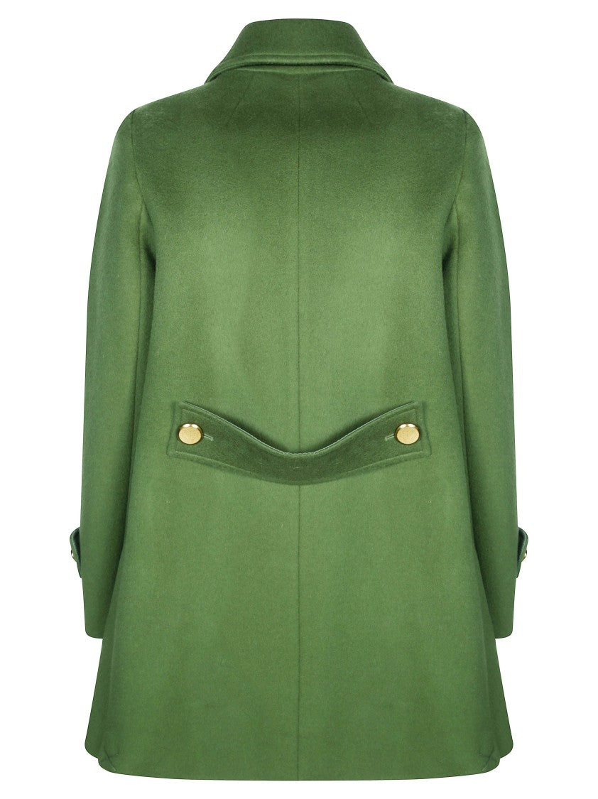 Parosh Double-Breasted Wool Peacoat