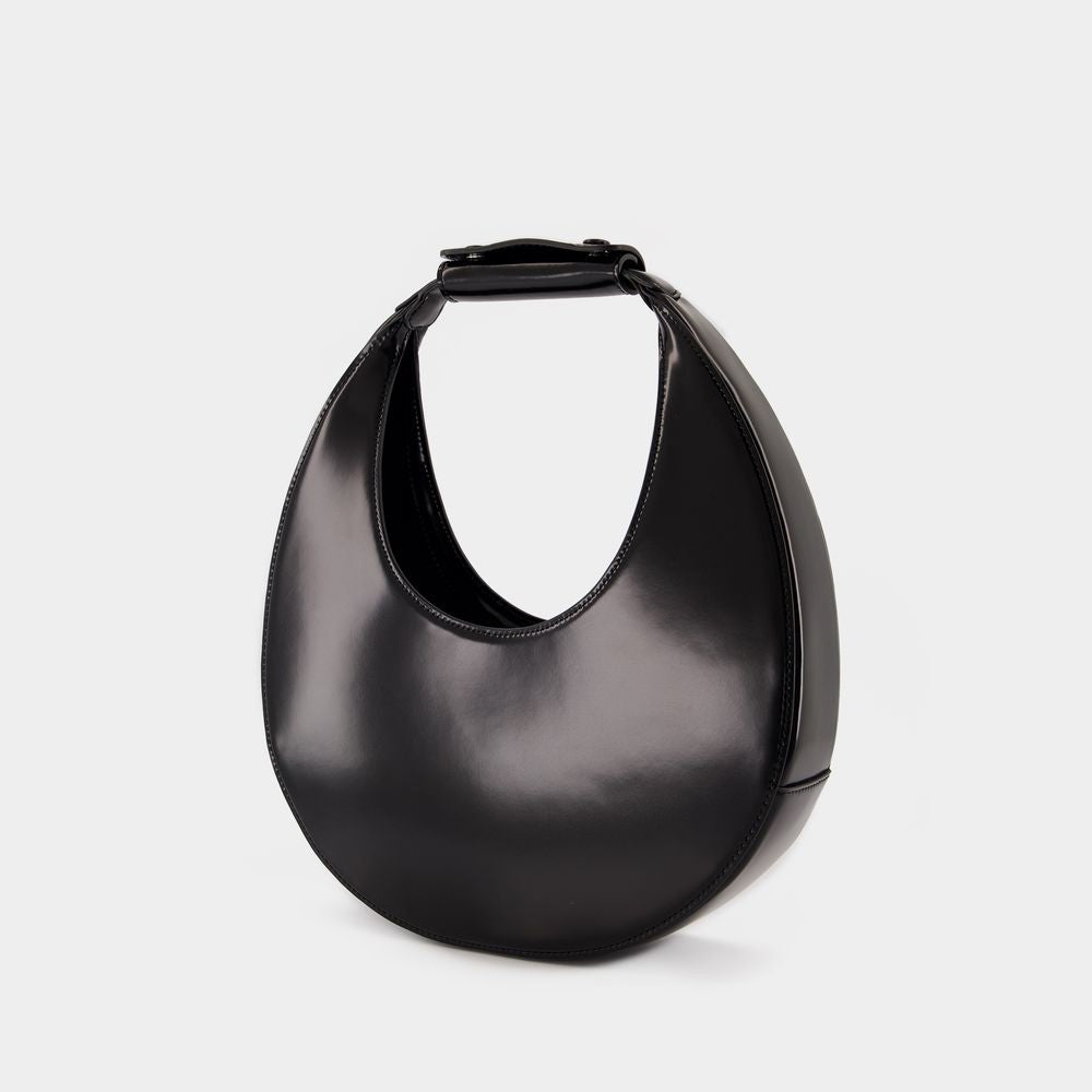 Staud Moon Shoulder Bag - Leather - Black