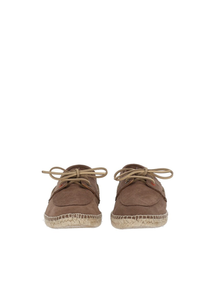 Abarca Brown Suede Handmade Jute Moccasins