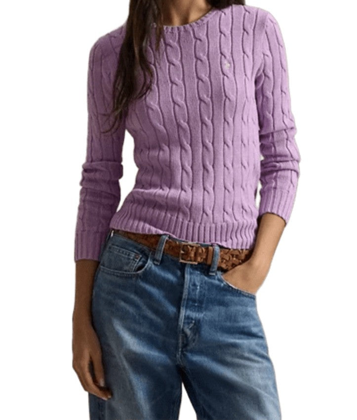 Polo Ralph Lauren Cotton Cable-Knit Slim Sweatshirt