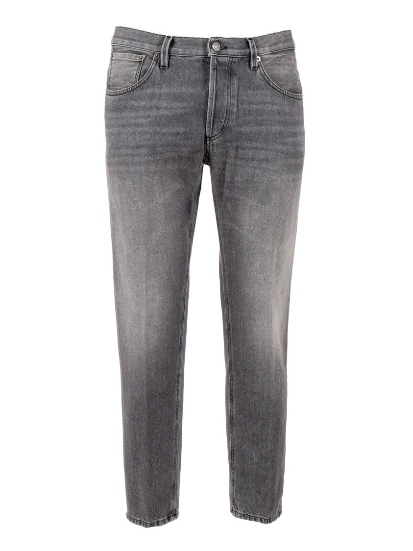 Dondup Faded Grey Brighton Curved Jeans