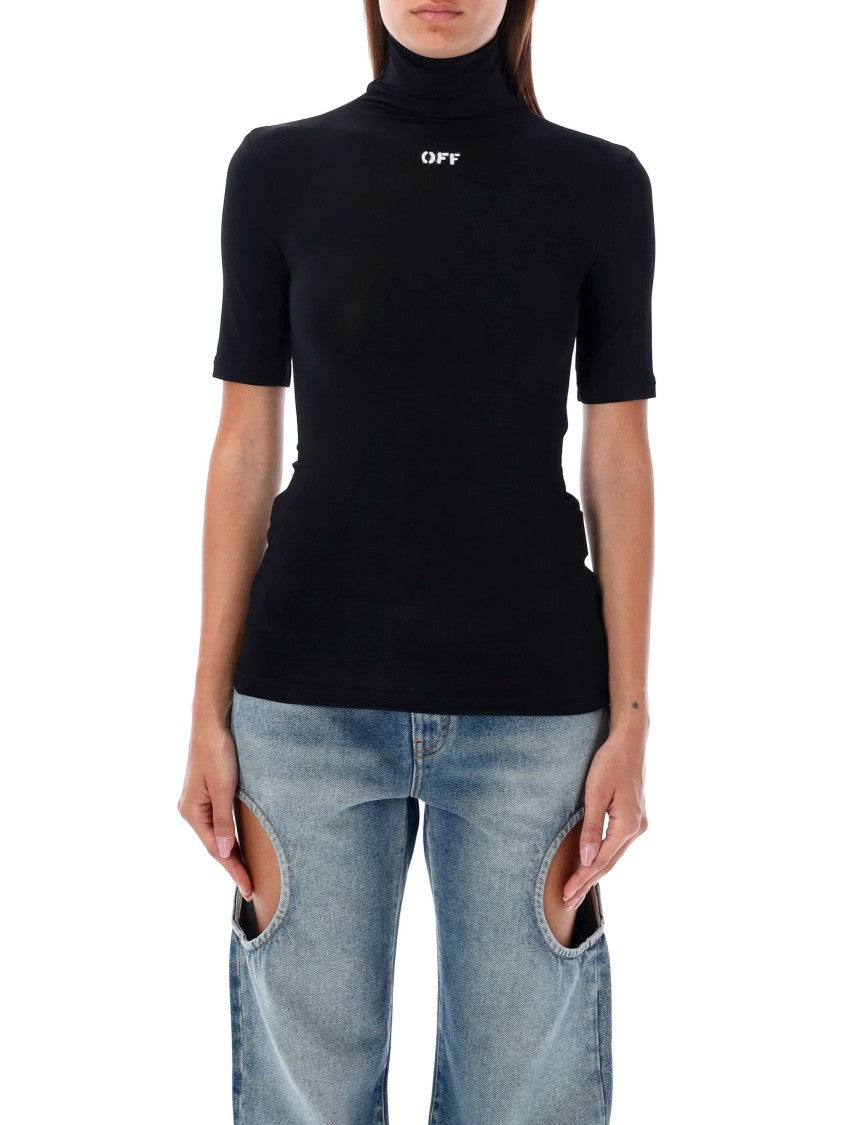 Off-White High Neck Top