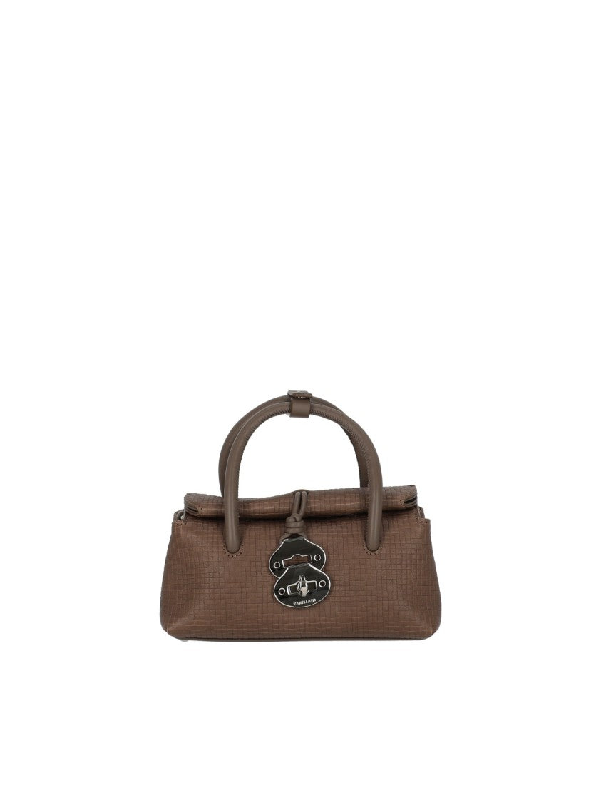Zanellato Srl Compact Structured Handbag In Textured Leather