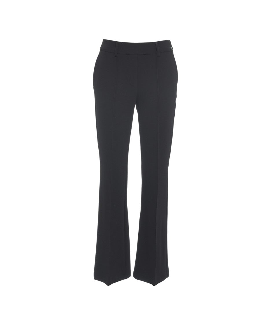Cambio Flared Trousers With Stitched Pleats