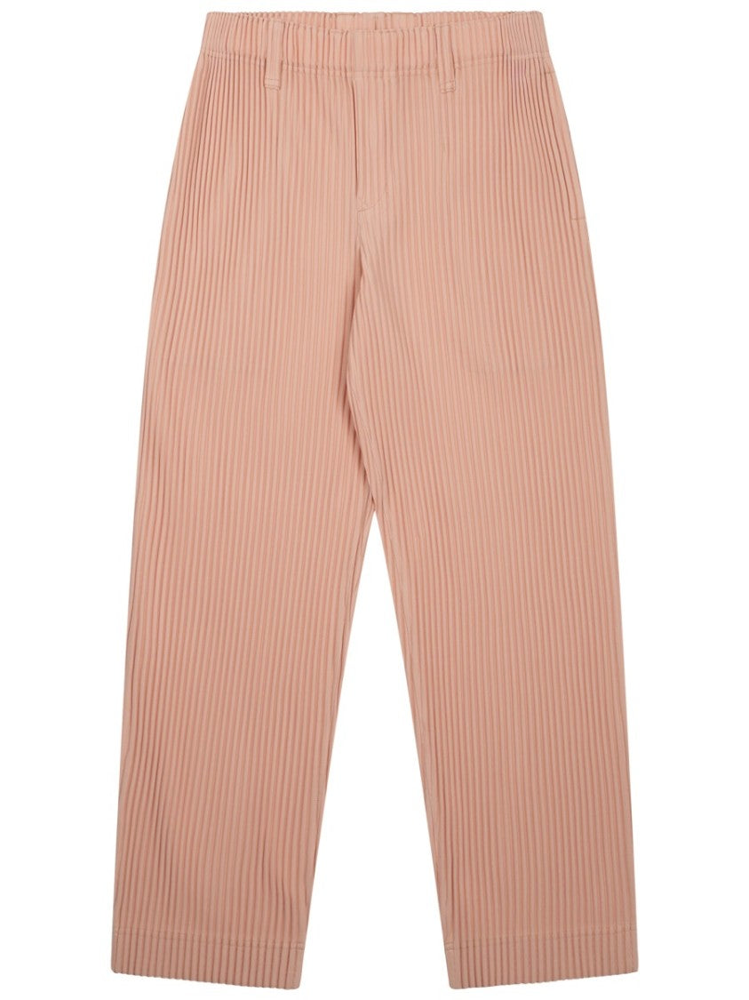 Homme Plissé Issey Miyake Wide-Leg Pleated Pants With Elastic Waistband