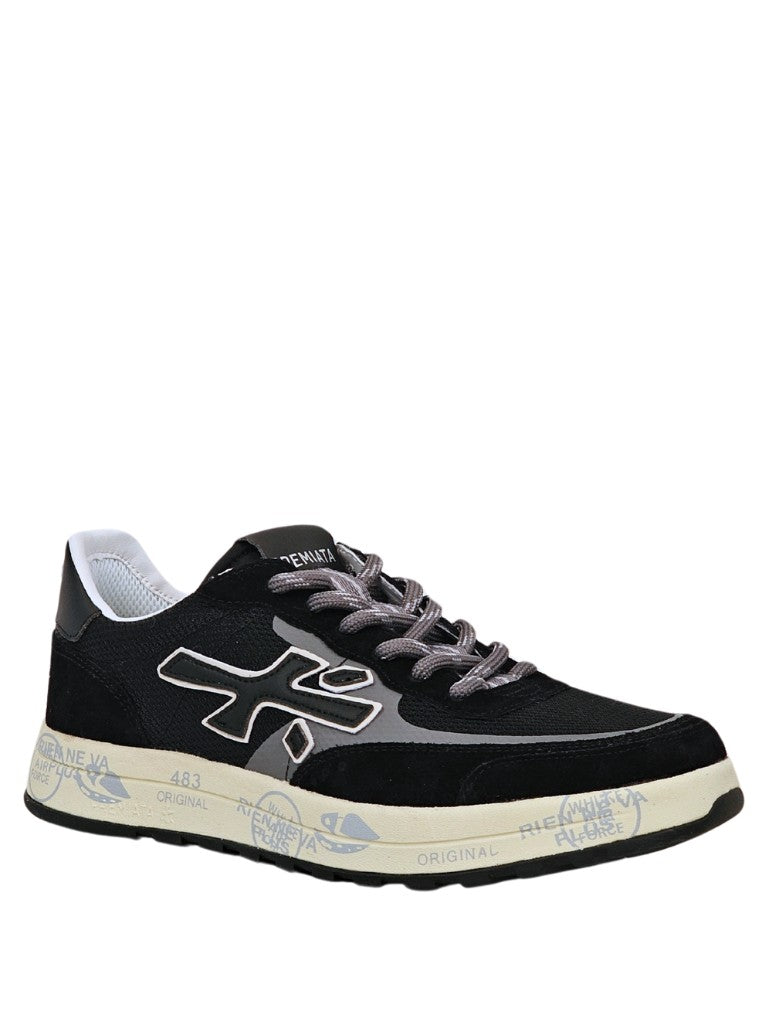 Premiata Bold-Style Black Sneakers