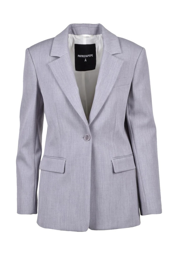 Patrizia Pepe Straight Jacket - Light Grey