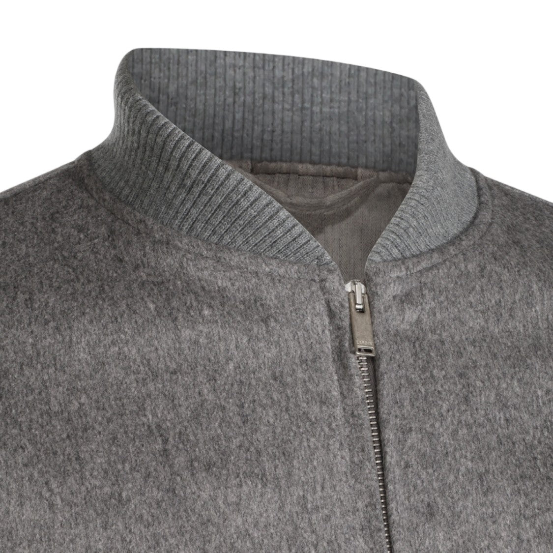Lardini Textured Fabric Casual Jacket With Ribbed Details