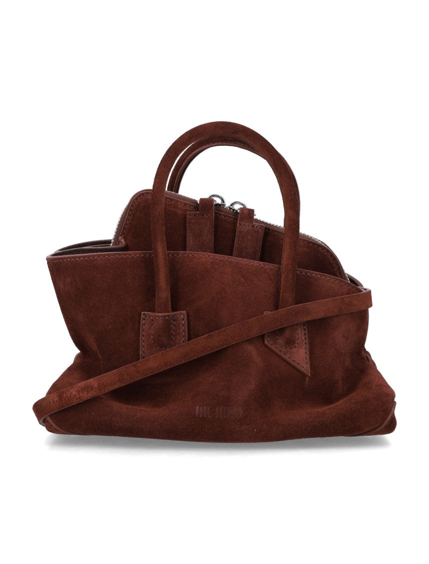 The Attico La Passeggiata Mini Suede Handbag