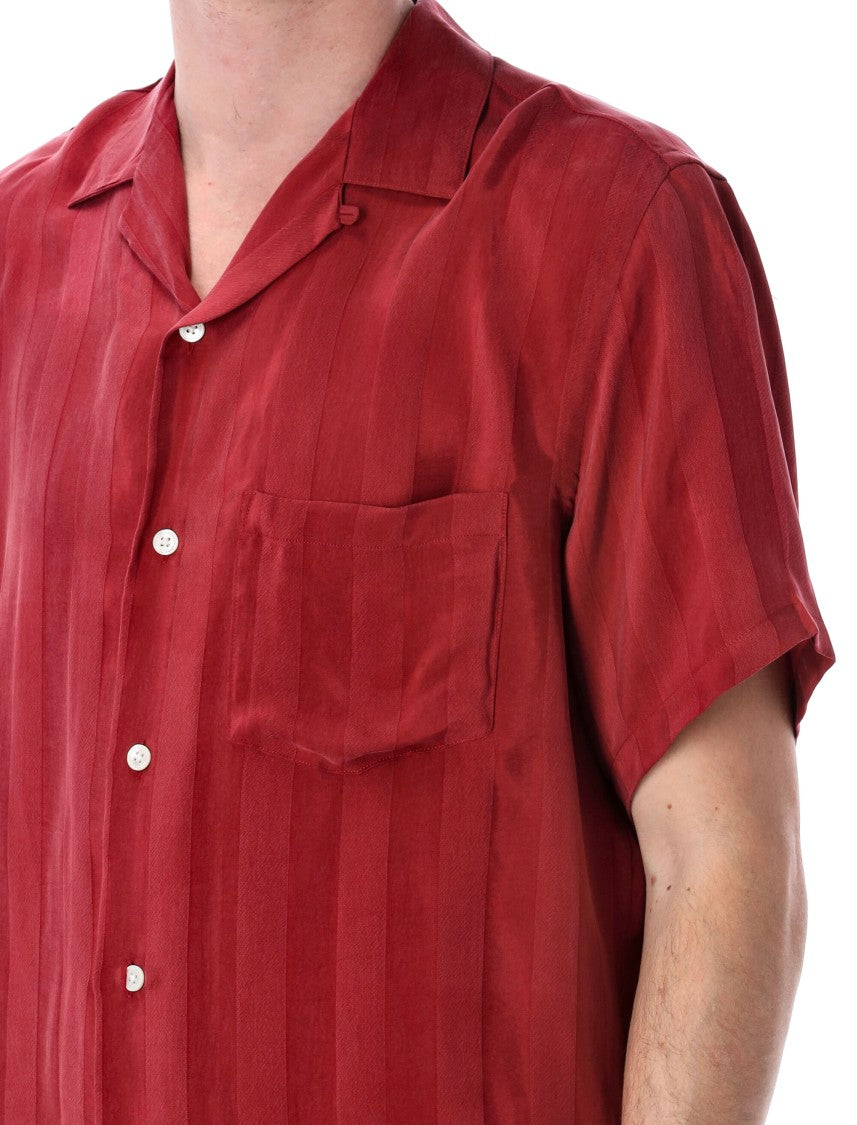 Portuguese Flannel Stripes Bowling Shirt