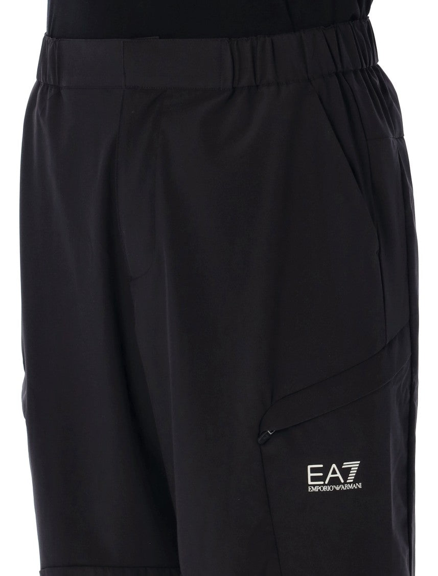 Emporio Armani Dynamic Athlete Cargo Trousers With Functional Design