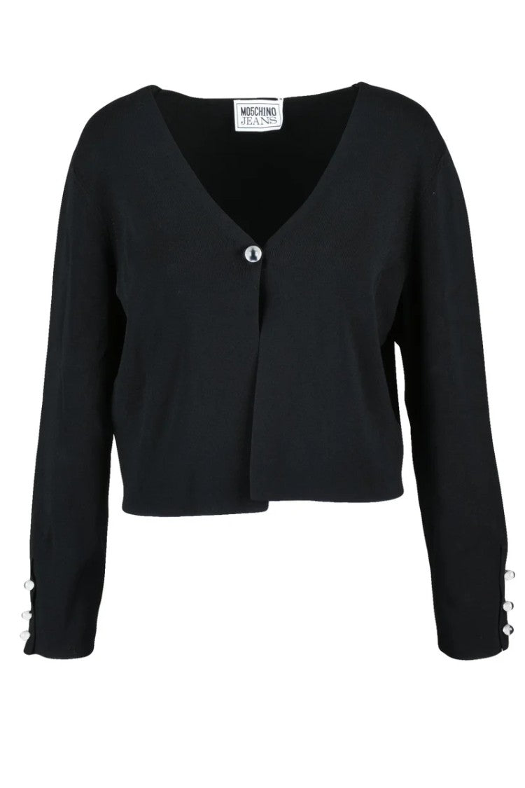 Mo5ch1no Jeans Jeans Short Jersey Cardigan - Black