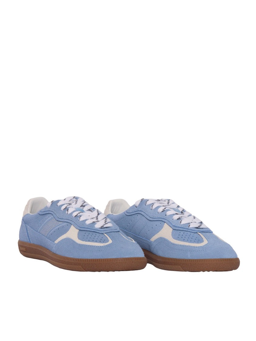 Alohas Cornflower Blue Cream Leather Sneakers