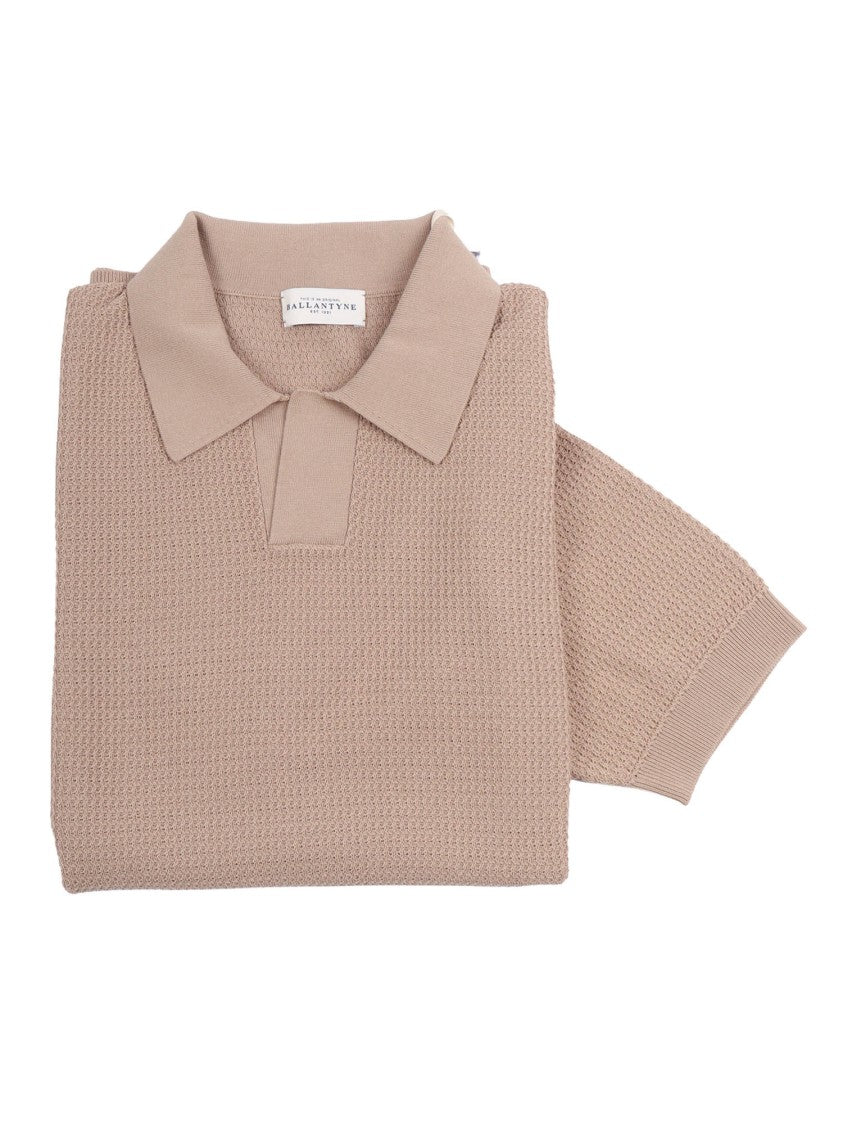Ballantyne Textured Classic Collar Polo Shirt