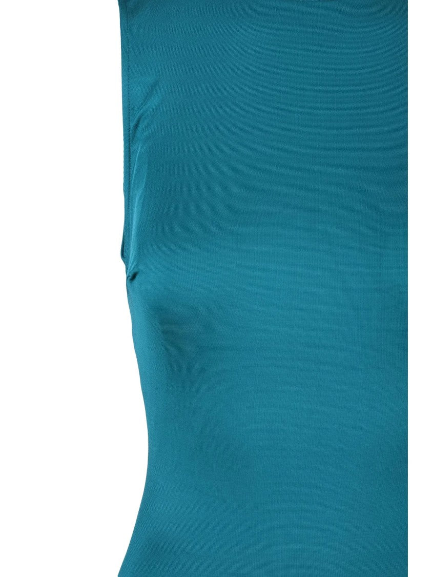 Elisabetta Franchi Green Viscose Elastane Bodysuit