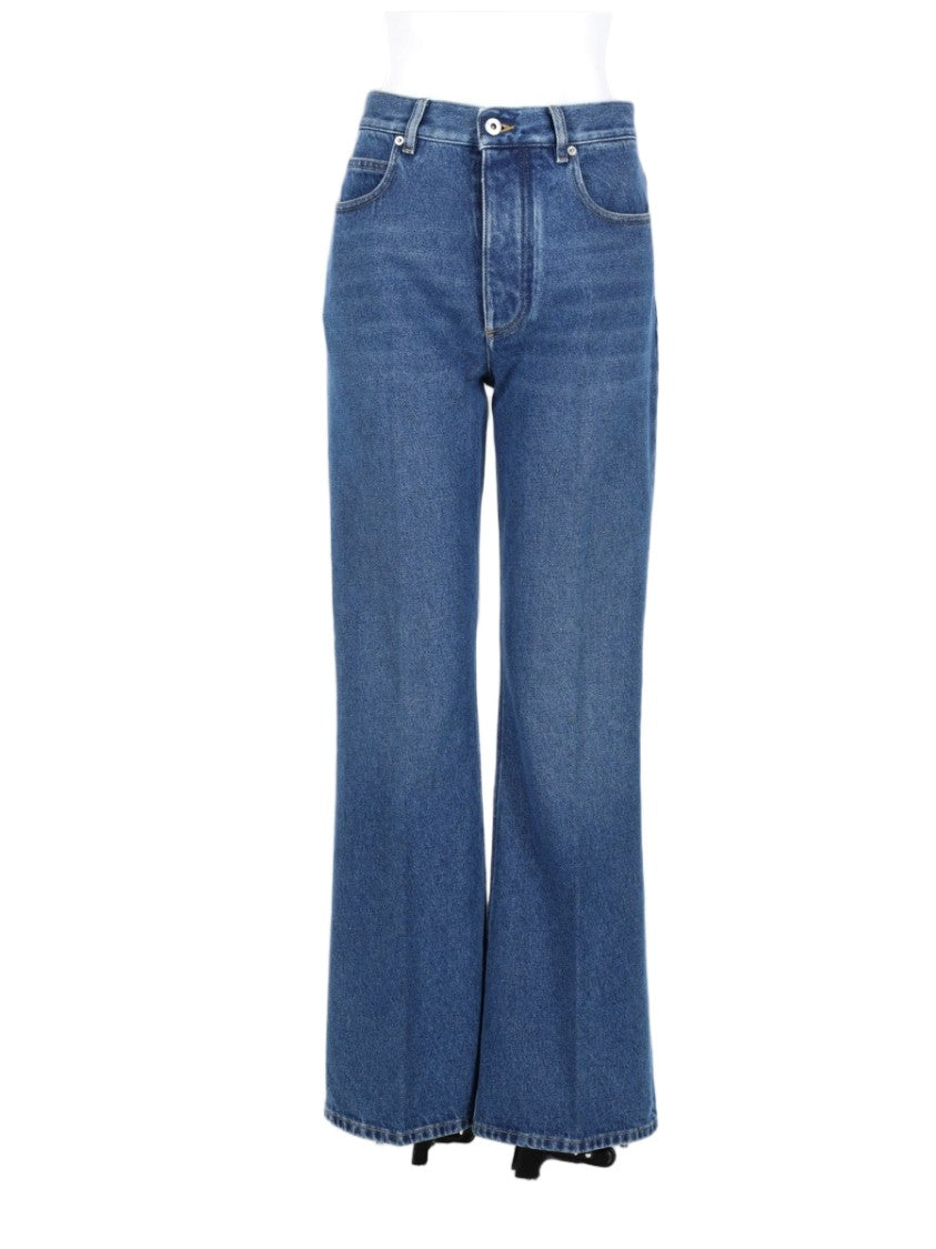 Bottega Veneta Medium Blue Wash Flared Denim Jeans