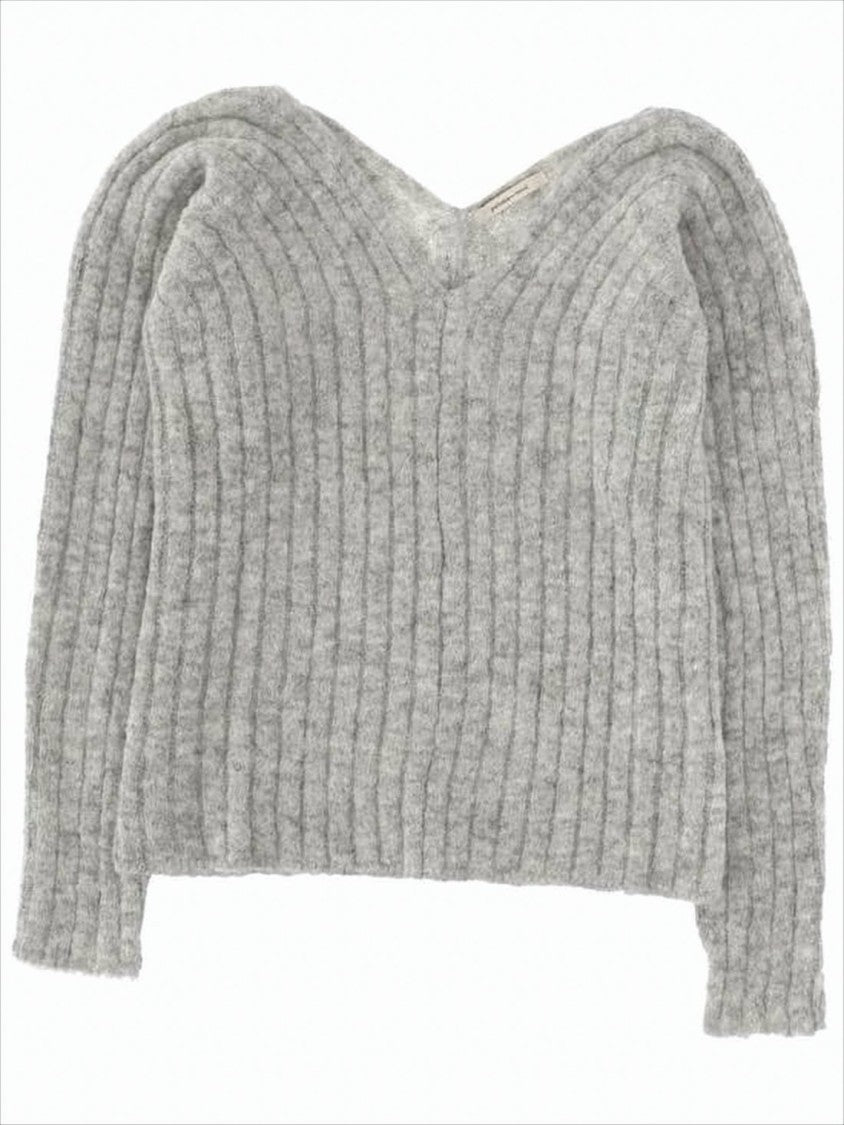 Paloma Wool Ribbed Knit Sweater With V-Neckline