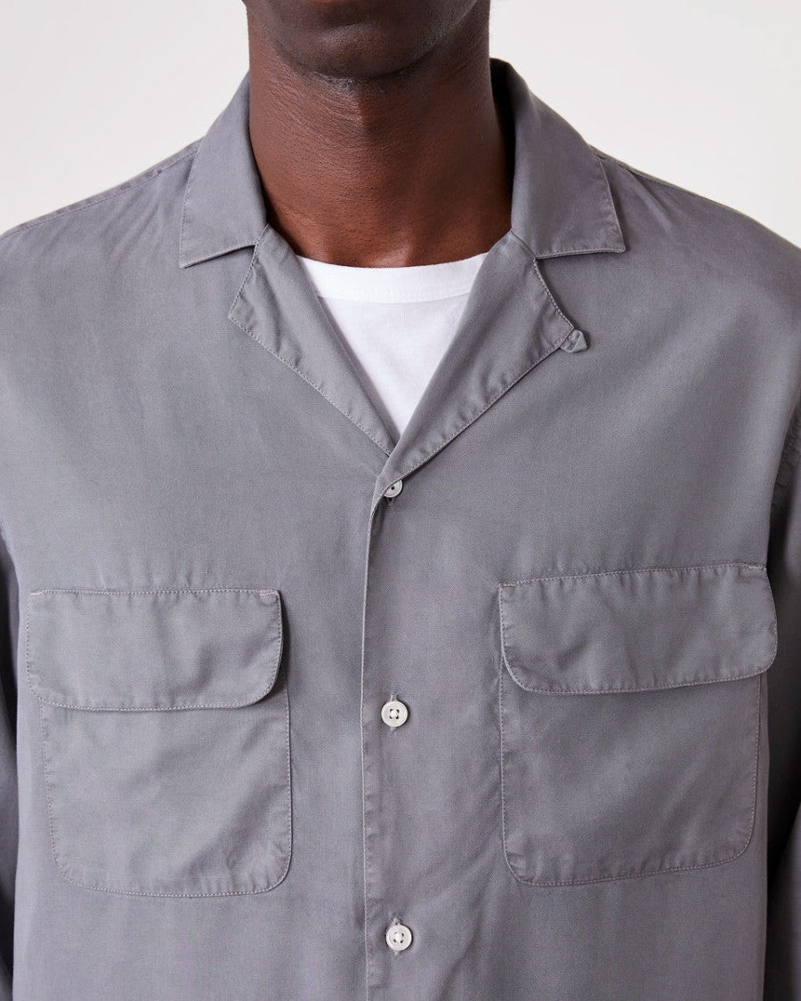 Officine Generale Relaxed-Fit Camp Shirt With Chest Pockets