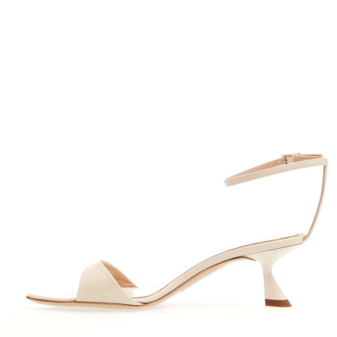 Ninalilou 50Mm Heel Butter Patent Sandals