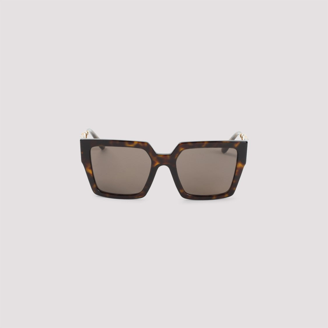 Dolce & Gabbana Brown Havana Acetate Sunglasses