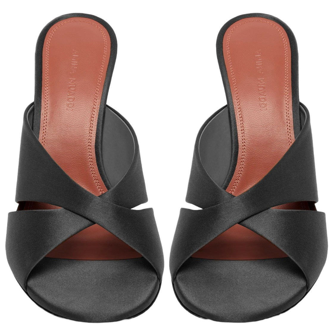 Amina Muaddi Salma Satin Sandals