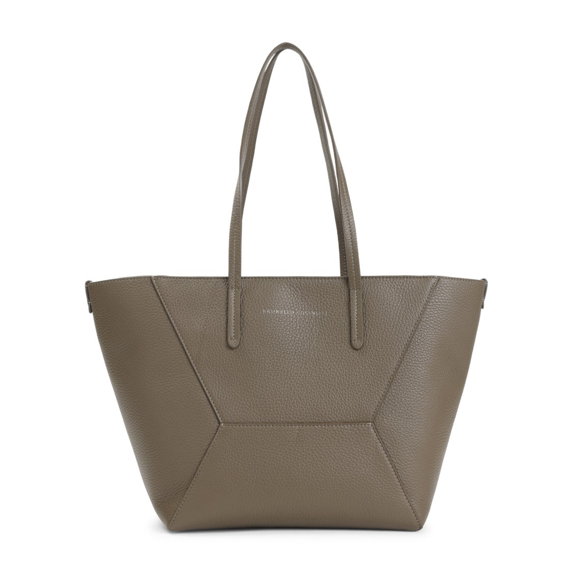 Brunello Cucinelli Grained Leather Shoulder Bag, 38×26×18Cm