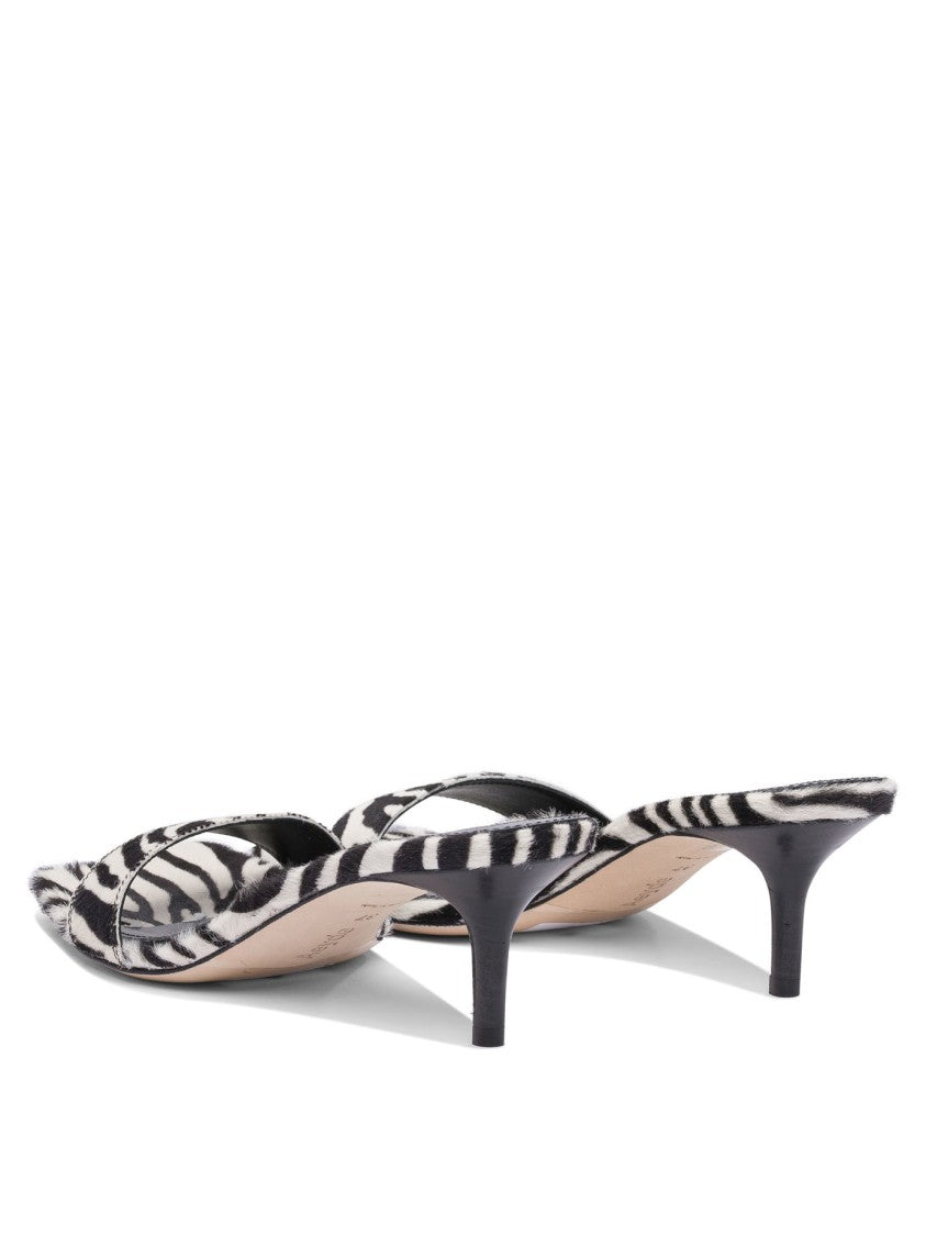 Aeydē 55Mm Zebra Print Calf Leather Sandals