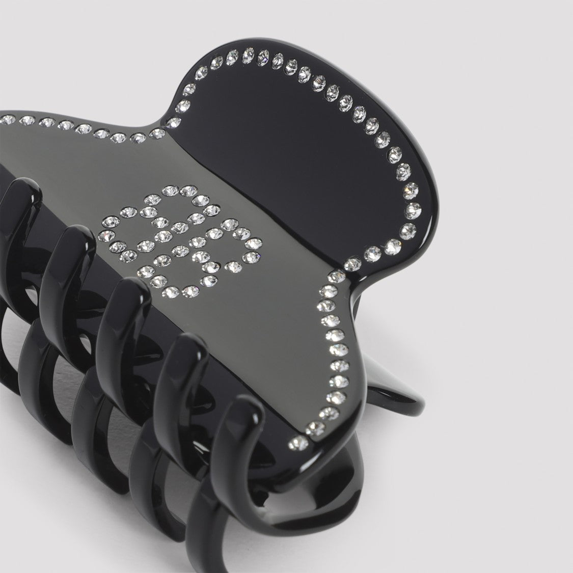 Balenciaga Black Acetate Hair Claw Clip