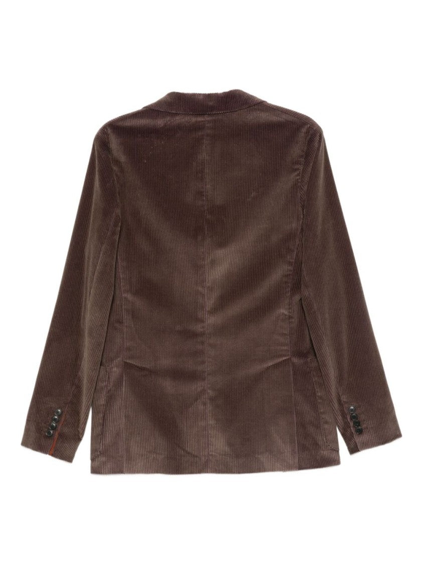Paul Smith Brown Corduroy Jacket With Two-Button Front