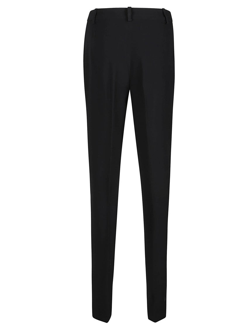 Federica Tosi Black Acetate Blend Formal Pants