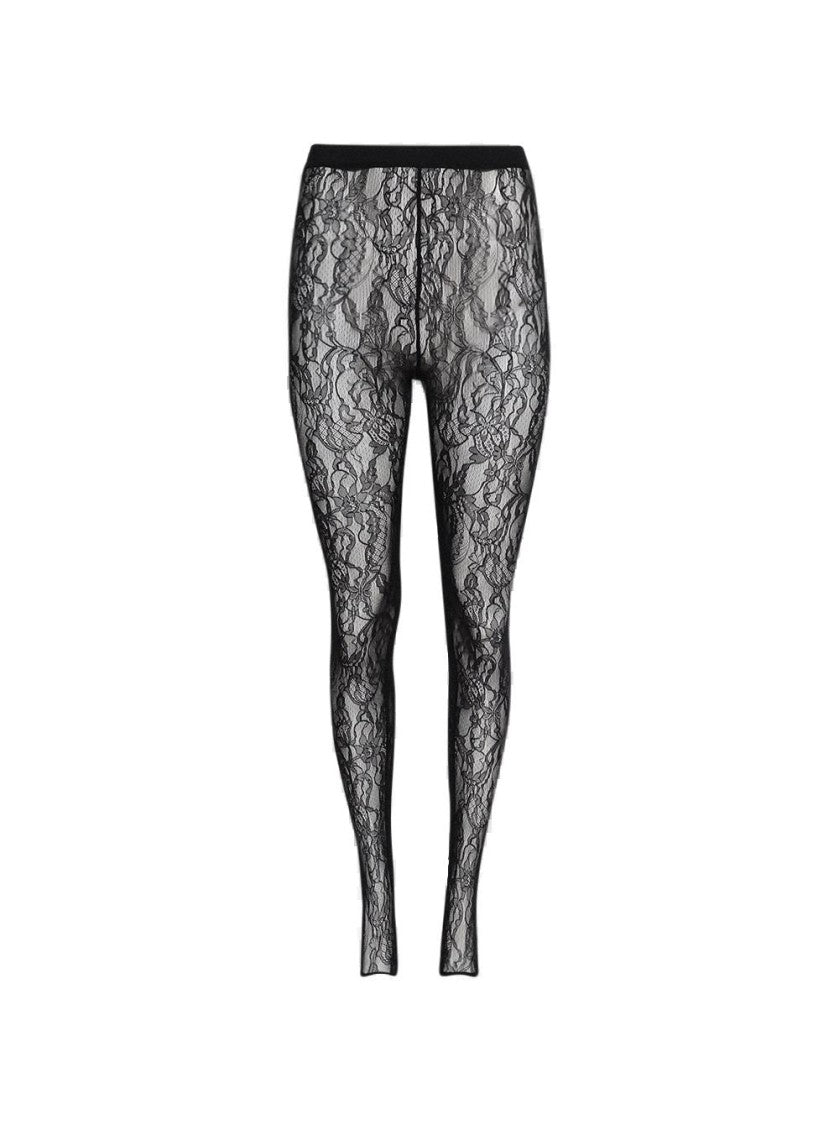 Wardrobe.Nyc Lace Stirrup Legging Black