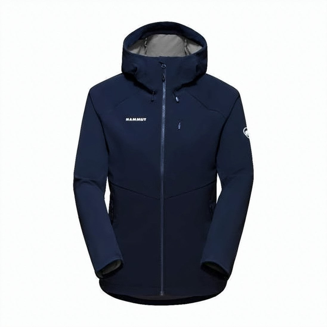 Mammut Fitted Blue Jacket With High Collar