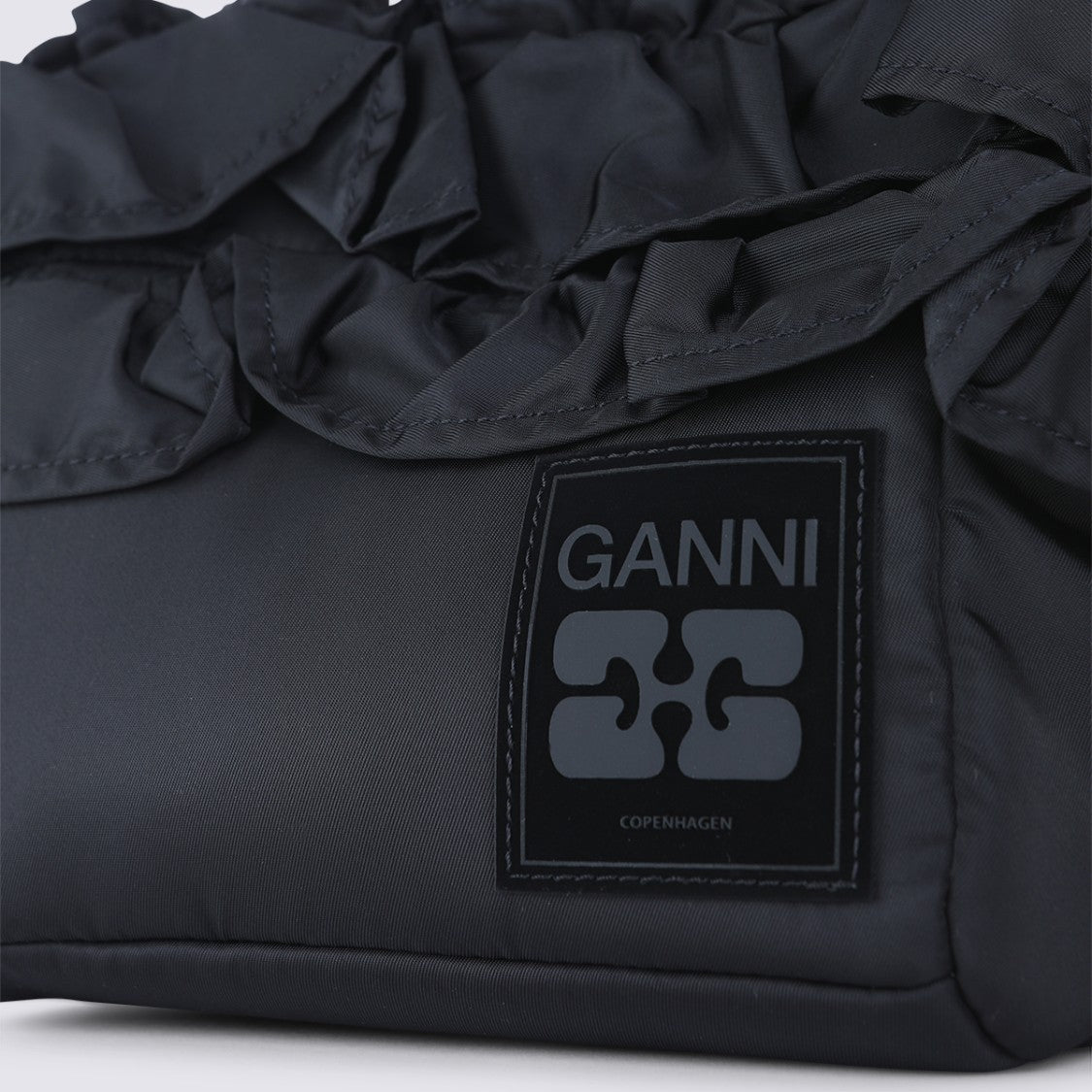 Ganni Structured Black Satchel
