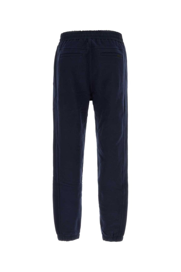 Saint Laurent Dark Blue Cotton Joggers