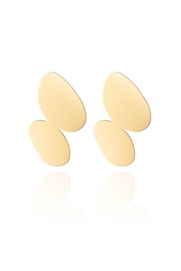 Federica Tosi Gold Jenny 18K Gold-Plated Bronze Metal Earrings